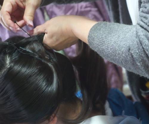 新日本髪の根作り方
