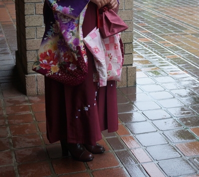 小学生袴雨の日の履物