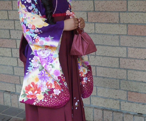 卒業袴の巾着袋